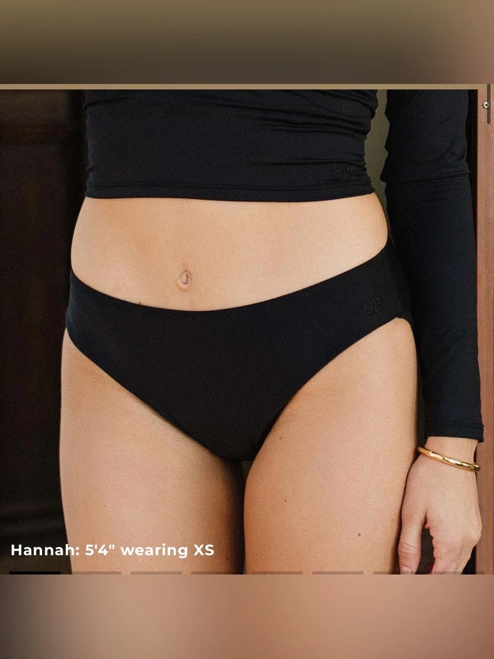 Albion Fit Black Hipster Bikini Bottoms XL Full Coverage Swimwear